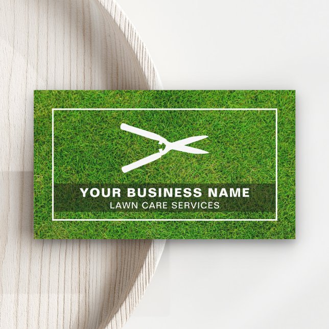 Hedge Clippers Gardening Landscaping Lawn Care Business Card (Creator Uploaded)