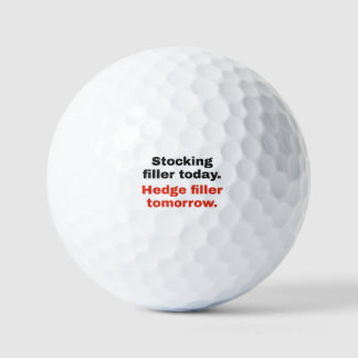 Hedge Filler Tomorrow: Funny Golf Balls