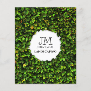 Hedge foliage frame  flyer