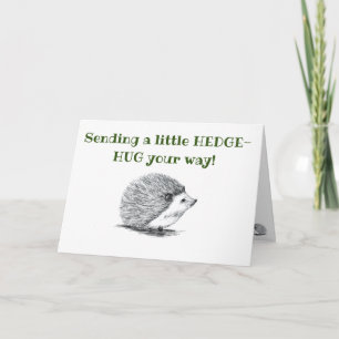 Hedge-hug Card