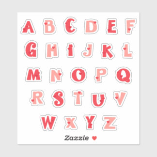 Hedge Hugs Lowercase Alphabet Stickers | Cute Hedg