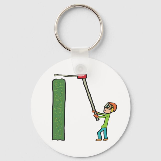 Hedge Trimming Key Ring (Front)