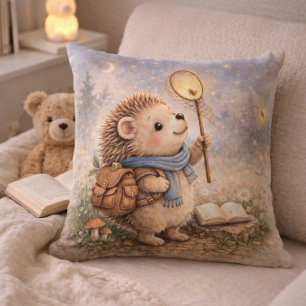 Hedgehog And Firefly Kids Room & Nursery Cushion
