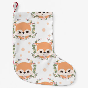 Hedgehog And Flower Tattoo Small Christmas Stocking