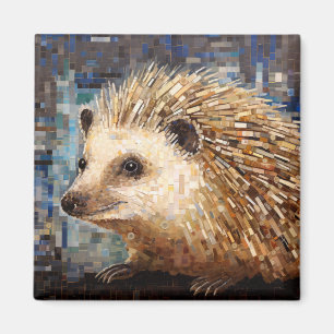 Hedgehog Animal Art Decor Paint Mosaic Magnet