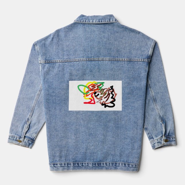 Hedgehog Autumn Denim Jacket (Back)