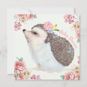 Hedgehog Baby Shower Invitation
