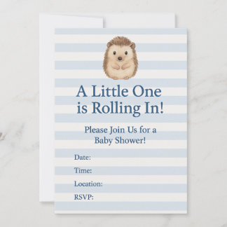 Hedgehog Baby Shower Invitation