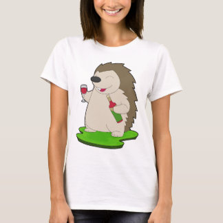 Hedgehog Bottle Red wine T-Shirt