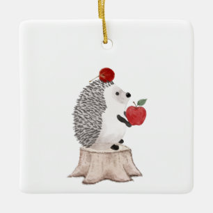 Hedgehog Ceramic Ornament