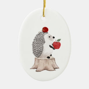 Hedgehog Ceramic Ornament
