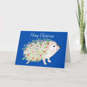 Hedgehog Christmas Card