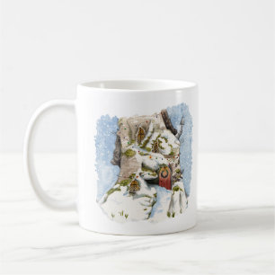 Hedgehog Christmas House Coffee Mug