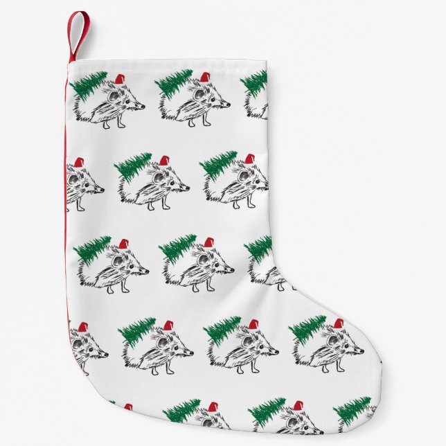 Hedgehog  Christmas Stocking (Front)