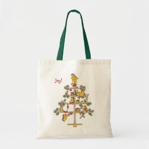 Hedgehog Christmas tree Tote Bag