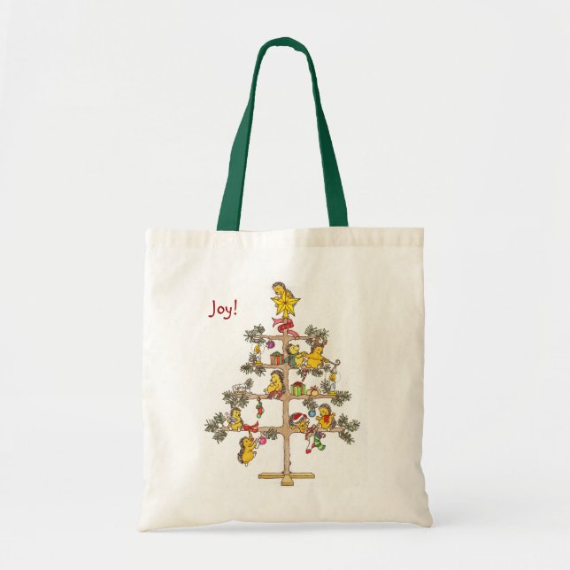 Hedgehog Christmas tree Tote Bag (Front)