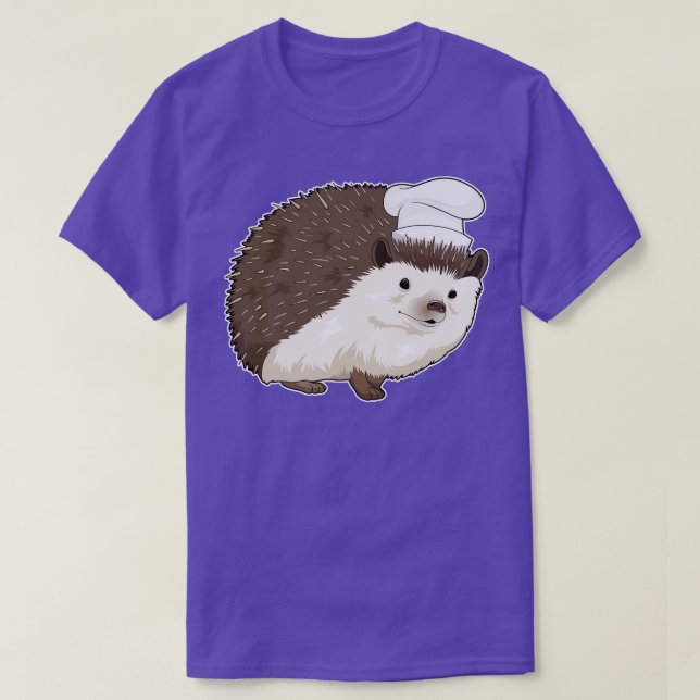 Hedgehog Cook Chef hat T-Shirt (Design Front)