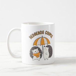 Hedgehog couple  coffee mug