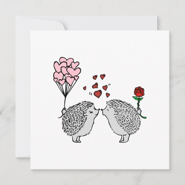 Hedgehog couple love (Front)