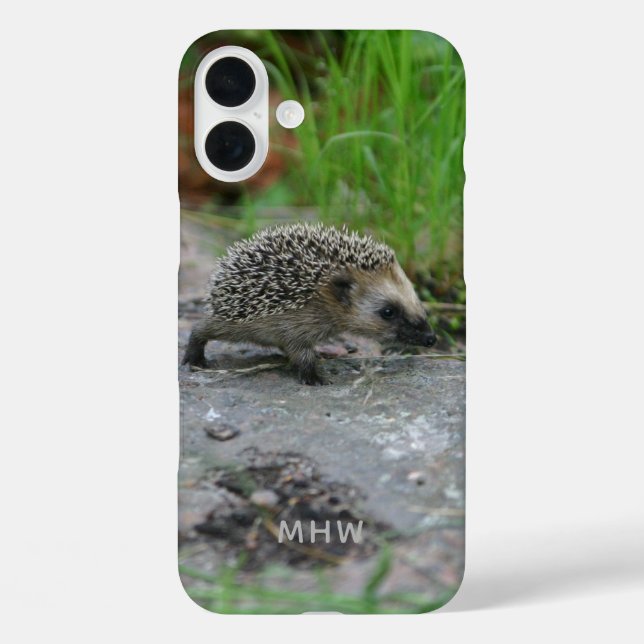 Hedgehog custom monogram phone cases (Back)