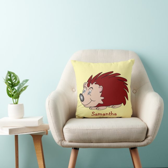 Hedgehog Design Personalised Cushion (Chair)