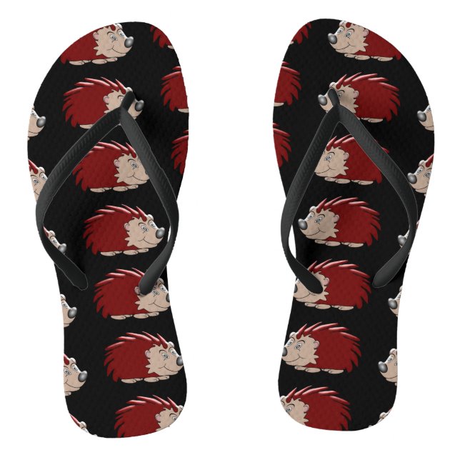 Hedgehog Design Thongs (Footbed)