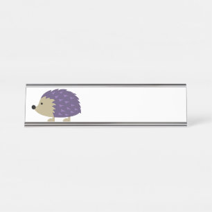 Hedgehog Desk Name Plate
