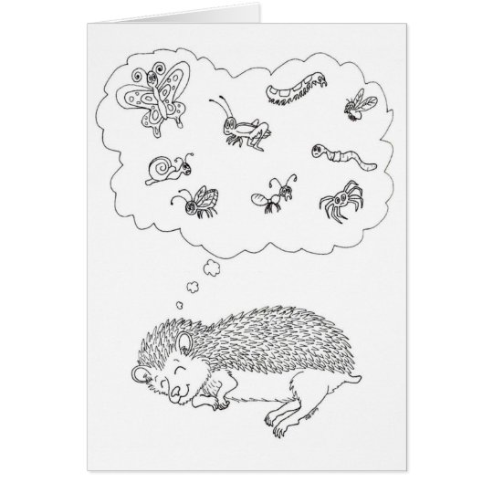 Hedgehog Dreams Card