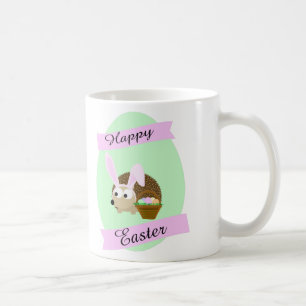 Hedgehog Easter Bunny Coffee Mug