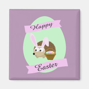 Hedgehog Easter Bunny Magnet