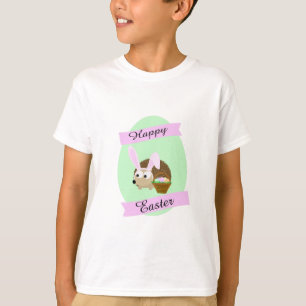 Hedgehog Easter Bunny T-Shirt