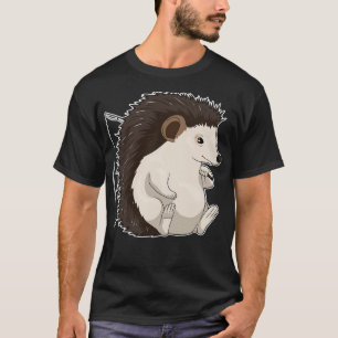 Hedgehog Fisher Fishing rod T-Shirt