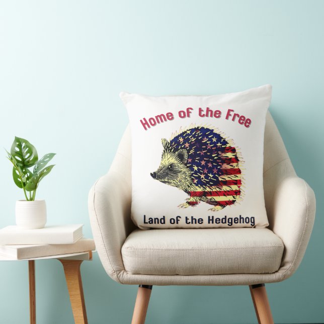 Hedgehog Flag America Cushion (Chair)