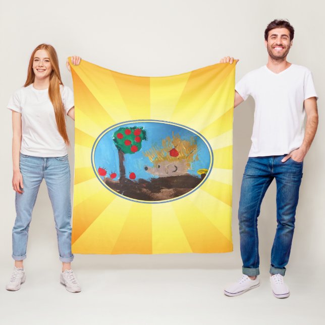 Hedgehog Fleece Blanket (In Situ)