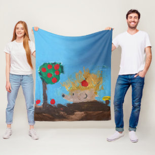 Hedgehog Fleece Blanket
