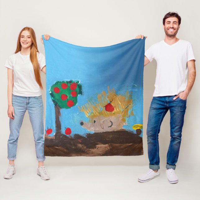 Hedgehog Fleece Blanket (In Situ)