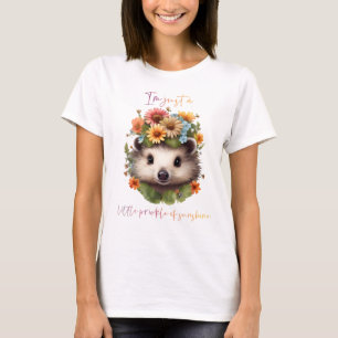 Hedgehog flowery appreciation T-Shirt