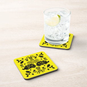 Hedgehog Folk Art Coaster