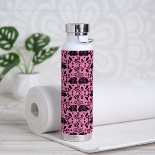 Hedgehog Folk Art Water Bottle