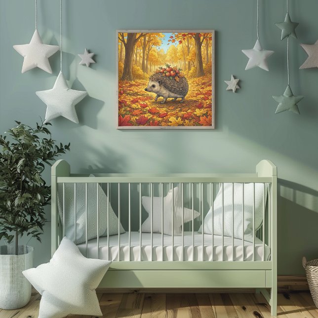 Hedgehog Forest Animals Nursery Poster (Creator Uploaded)