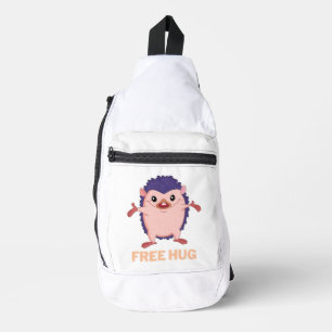 hedgehog free hug sling bag