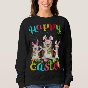 Hedgehog Funny Easter Egg Bunny Hedgehog Happy E Sweatshirt