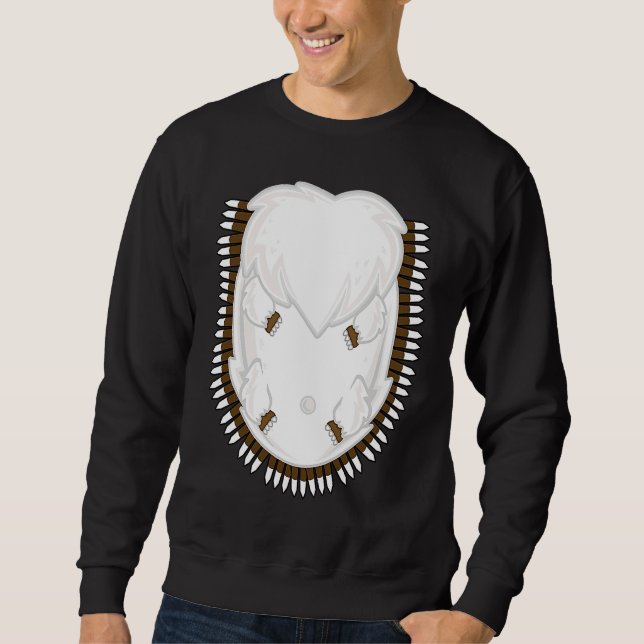 Hedgehog Halloween Costume Cute Belly Hairy Men Wo Sweatshirt (Front)
