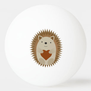 Hedgehog Heart Ping Pong Ball