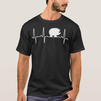 Hedgehog Heartbeat Gift For Men Women Rodent Anima T-Shirt