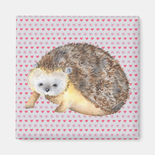 Hedgehog Hearts Magnet
