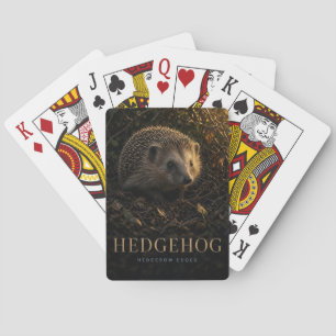 Hedgehog Hedgerow Edges Wildlife ANIMAL Playing Cards
