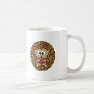 Hedgehog Hugging Heart Coffee Mug