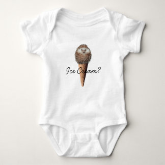 Hedgehog Ice Cream Baby Bodysuit