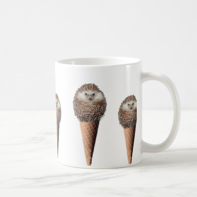 Hedgehog Ice Cream Coffee Mug (Right)